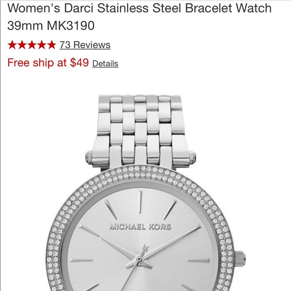 Stainless Steel Michael Kors Watch (Women) - Picture 4 of 4